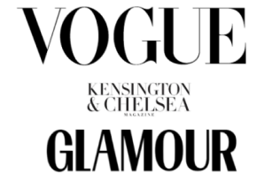 As seen in Vogue, Glamour and Kensington & Chelsea Magazine