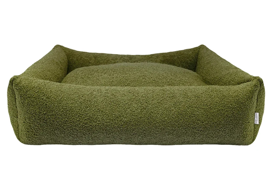calming dog bed HARMONY green