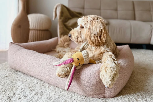 calming dog bed HARMONY pink