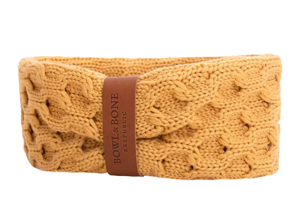 dog neck warmer JOY mustard