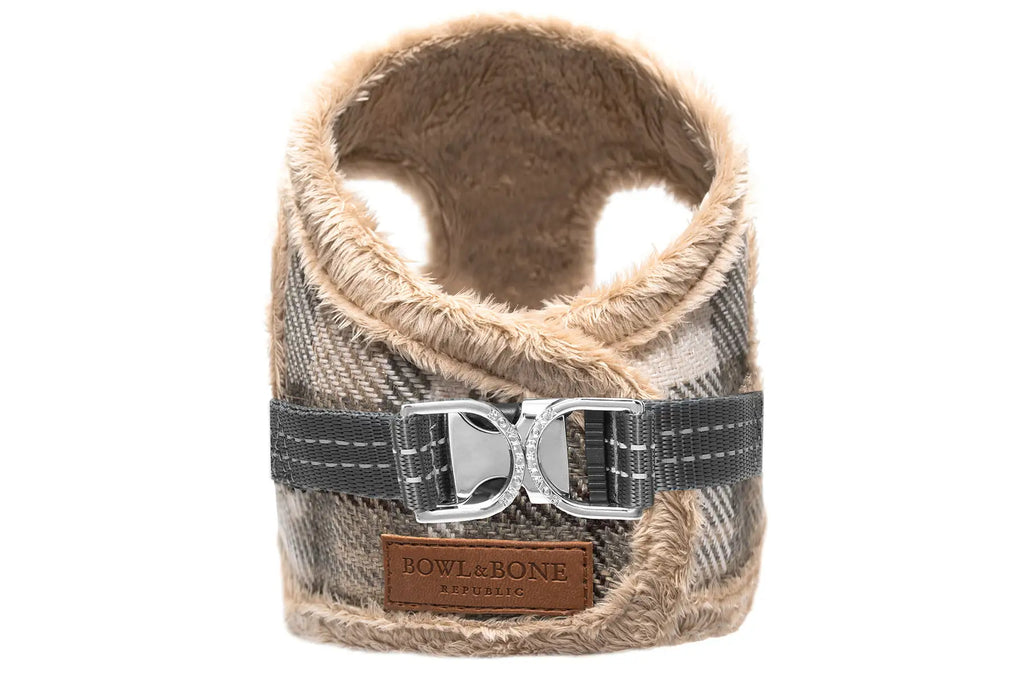 dog harness LEAF brown - Bowl&Bone Republic US and Canada