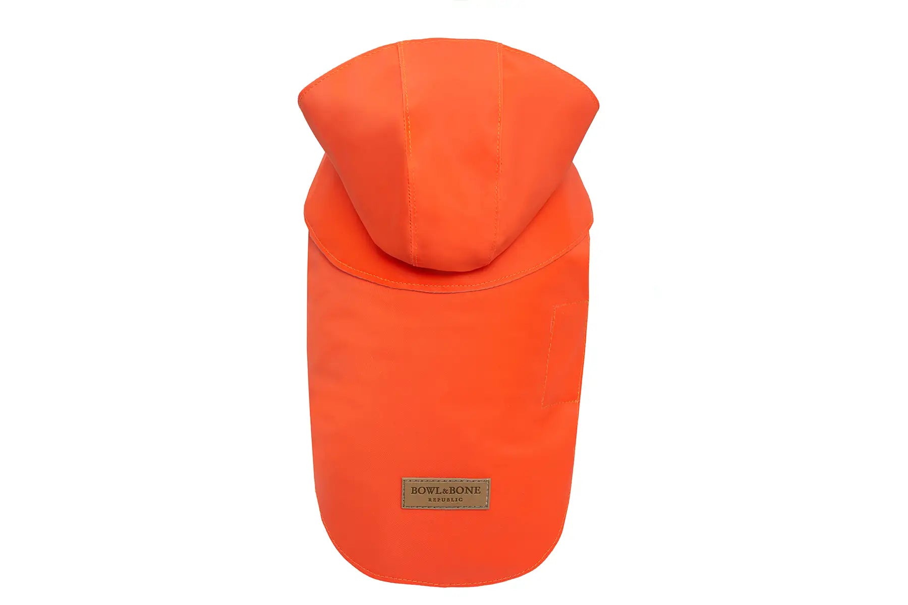 dog raincoat STORM orange - Bowl&Bone Republic US and Canada