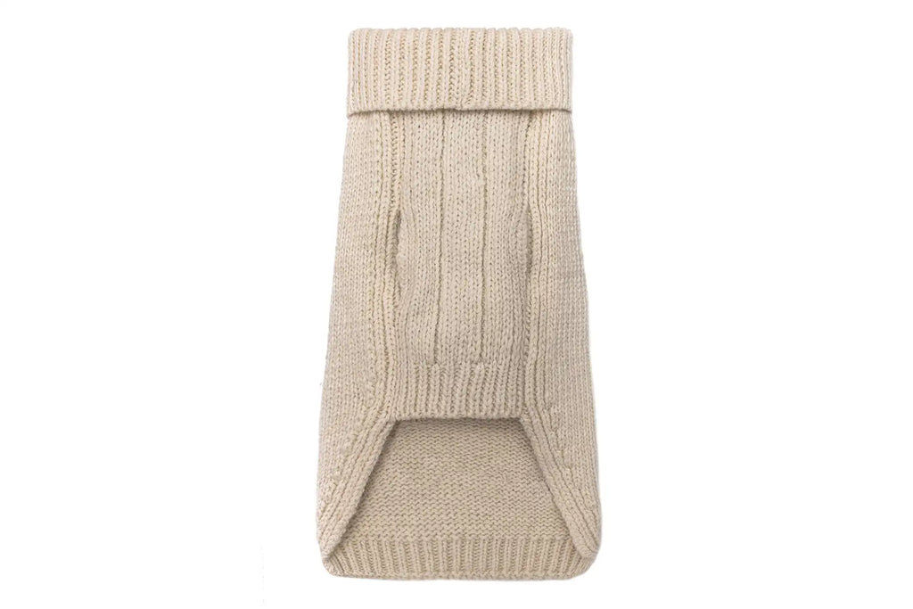 dog sweater SNOWFLAKE cream - Bowl&Bone Republic US and Canada