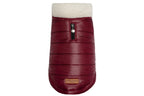 dog winter jacket BLIZZARD burgundy