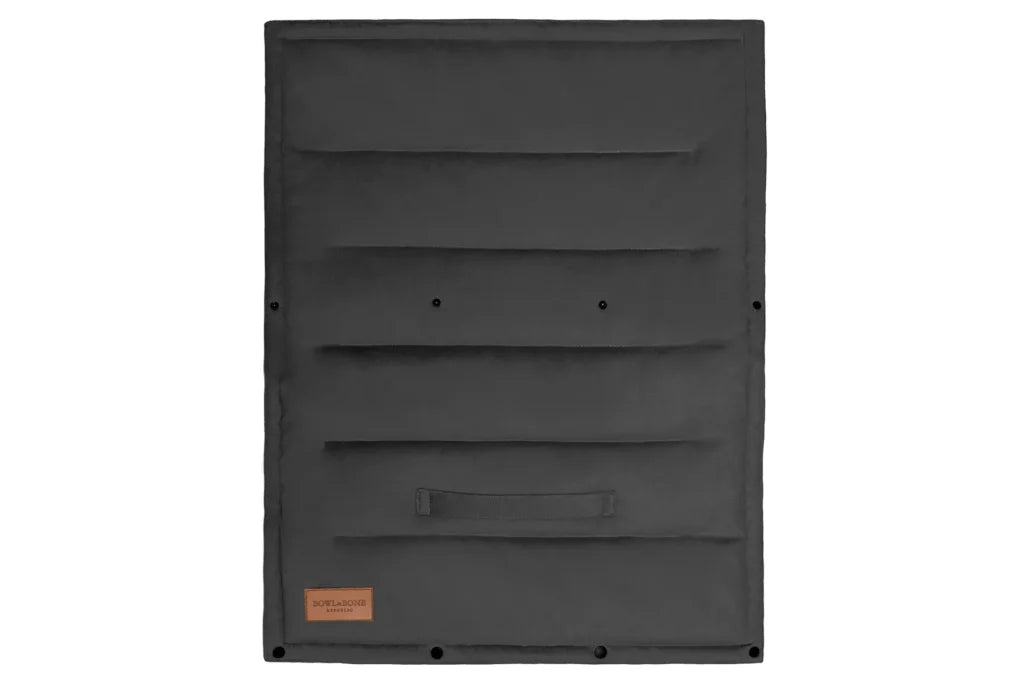 travel dog mat CLASSIC graphite - Bowl&Bone Republic US and Canada