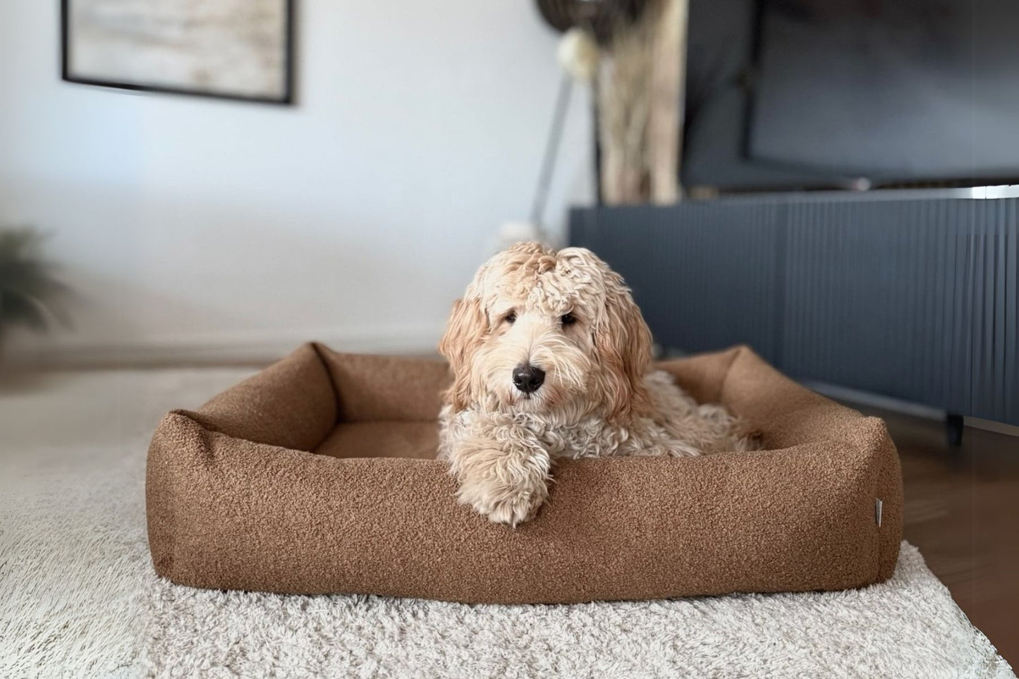 calming dog bed HARMONY pink