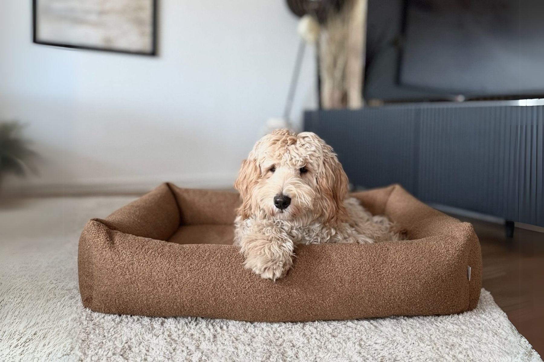calming dog bed HARMONY pink