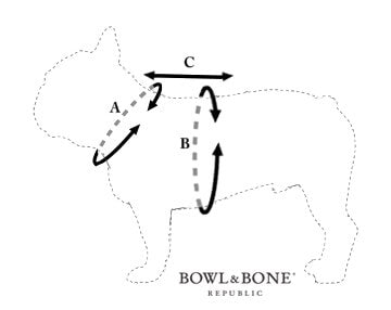 Bowlandbone French bulldog collar by Bowl&Bone Republic.