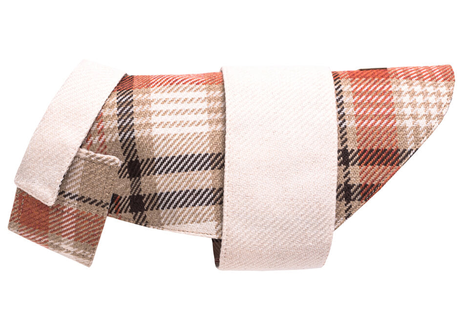 Bowlandbone Republic dog coat LEAF orange - tan.