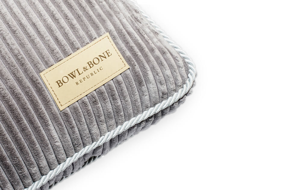 Bowlandbone dog cushion bed DECOR silver - grey.