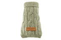 A dog sweater ASPEN ecru with a Bowl&Bone Republic label on it.