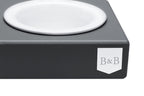 Bowlandbone dog bowl graphite-grey.